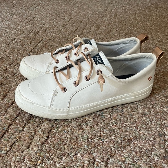 Sperry Crest Vibe Leather Sneaker Womens Sz 8 - Picture 4 of 8